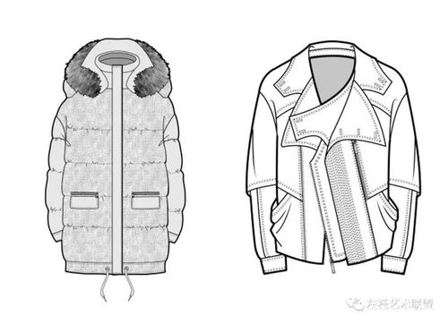 商業服裝平面款式圖線稿精選 200余款規規矩矩、正正經經的設計圖庫分享